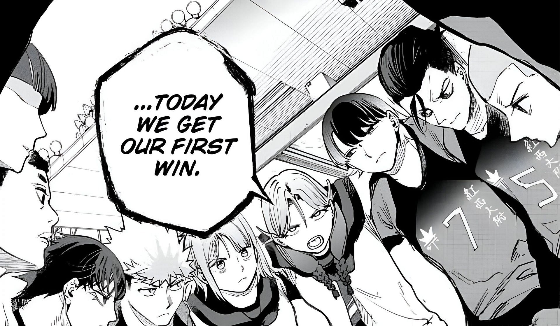 Kosei High A Team as seen in the Embers manga (Image via Shueisha)